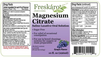 Freskaro Magnesium Citrate Grape Version 1 (Freskaro Magnesium Citrate Grape Version 1)